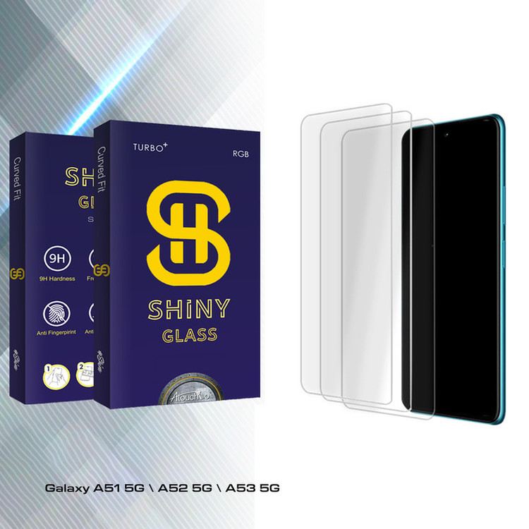 محافظ صفحه نمایش شیشه ای آتوچبو مدل Shiny Glass MIX مناسب برای گوشی موبایل سامسونگ Galaxy A51 5G \ A52 5G \ A53 5G بسته سه عددی