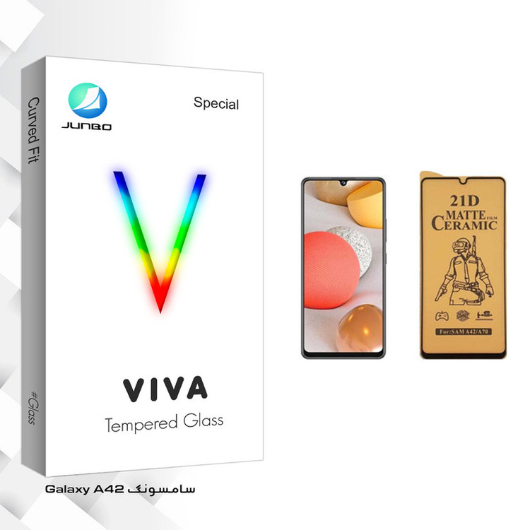 محافظ صفحه نمایش سرامیکی جانبو مدل Viva Glass مناسب برای گوشی موبایل سامسونگ Galaxy A42