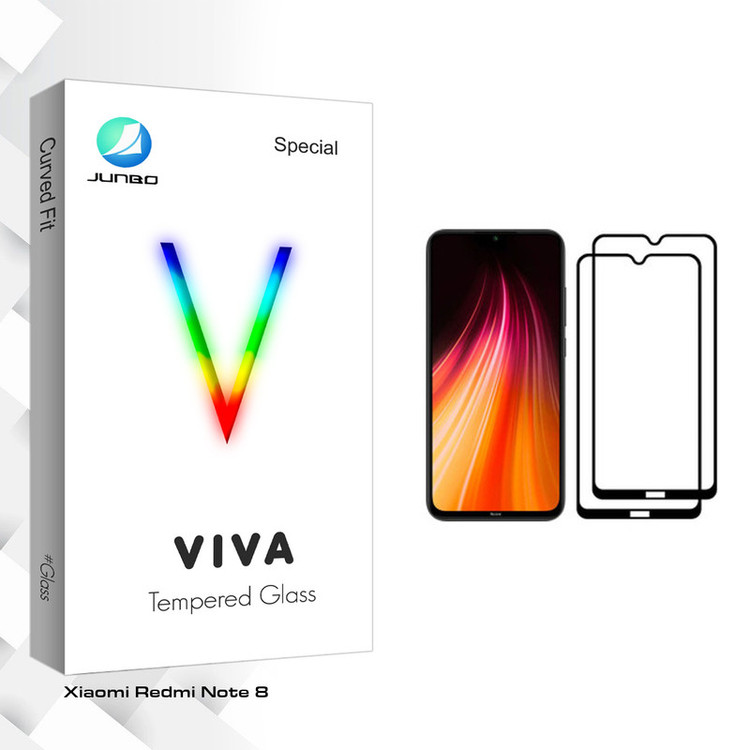 محافظ صفحه نمایش جانبو مدل Viva Glass مناسب برای گوشی موبایل شیائومی Redmi Note 8 بسته دو عددی