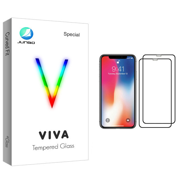 محافظ صفحه نمایش جانبو مدل Viva Glass مناسب برای گوشی موبایل اپل iPhone X بسته دو عددی