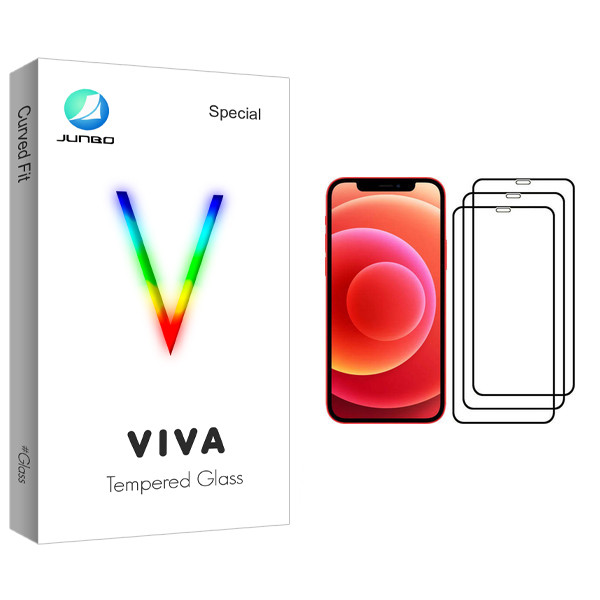محافظ صفحه نمایش جانبو مدل Viva Glass مناسب برای گوشی موبایل اپل iPhone 12 Pro بسته 3 عددی