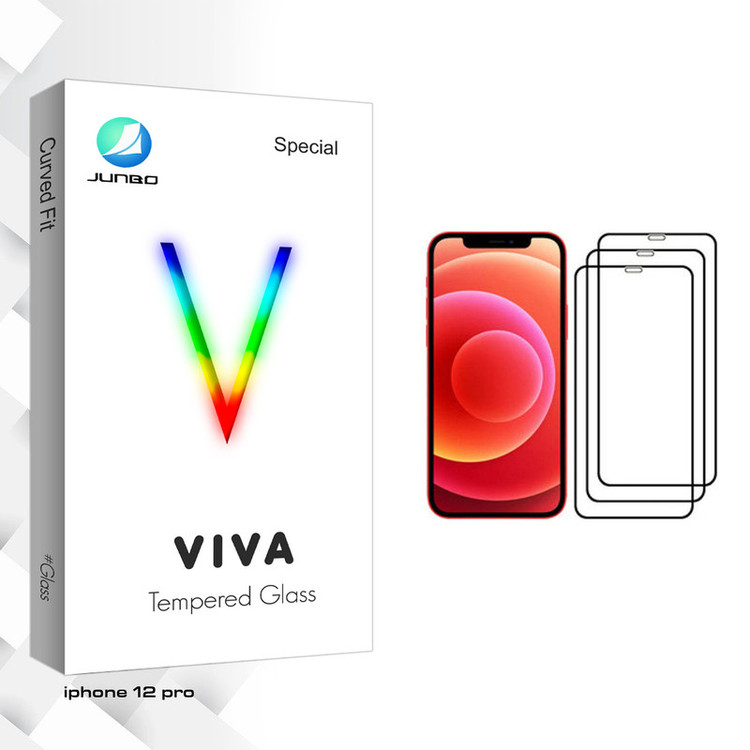 محافظ صفحه نمایش جانبو مدل Viva Glass مناسب برای گوشی موبایل اپل iPhone 12 Pro بسته 3 عددی