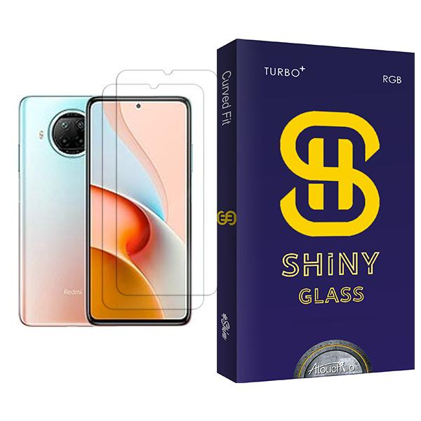 محافظ صفحه نمایش آتوچبو مدل Shiny Glass MIX002 مناسب برای گوشی موبایل شیائومی Redmi Note 9 Pro 5G بسته دو عددی