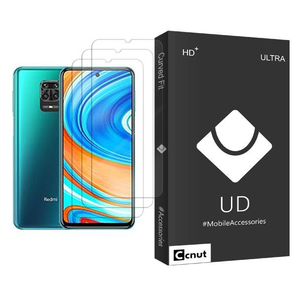 محافظ صفحه نمایش کوکونات مدل UDB Ultra MIX003 مناسب برای گوشی موبایل شیائومی Redmi Note 9 Pro Max بسته سه عددی