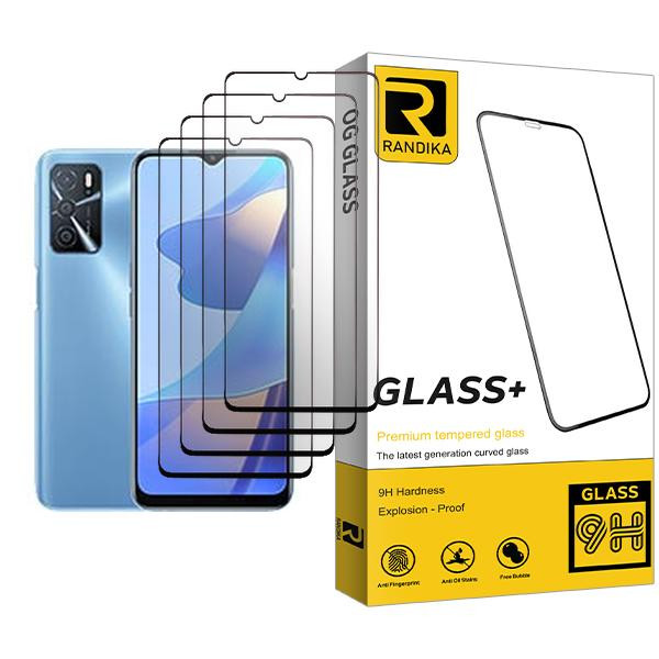 محافظ صفحه نمایش راندیکا مدل Randika Glass MIX004 مناسب برای گوشی موبایل اوپو A54s بسته چهار عددی