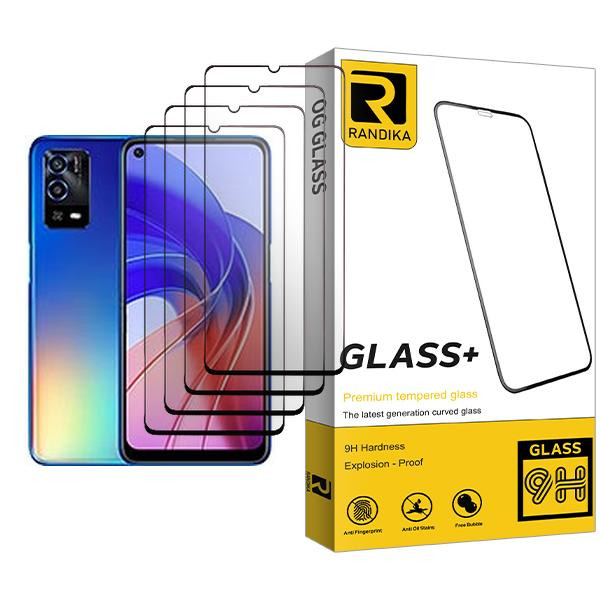 محافظ صفحه نمایش راندیکا مدل Randika Glass MIX004 مناسب برای گوشی موبایل اوپو A55 بسته چهار عددی