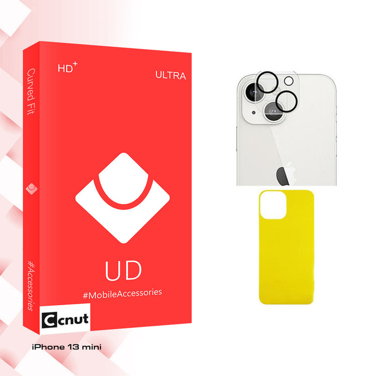 محافظ پشت گوشی کوکونات مدل UD Ultra FLL مناسب برای گوشی موبایل اپل iPhone 13 mini به همراه محافظ لنز دوربین