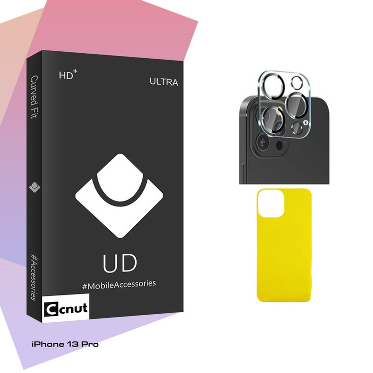 محافظ پشت گوشی کوکونات مدل UDB Ultra FLL مناسب برای گوشی موبایل اپل iPhone 13 Pro به همراه محافظ لنز دوربین
