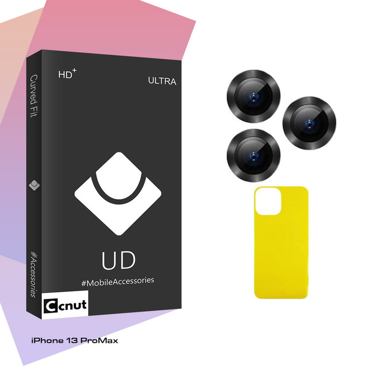 محافظ پشت گوشی کوکونات مدل UDB Ultra FLL فلزی مناسب برای گوشی موبایل اپل iPhone 13 ProMax به همراه محافظ لنز دوربین