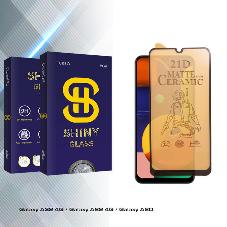 محافظ صفحه نمایش سرامیکی مات آتوچبو مدل Shiny Pro مناسب برای گوشی موبایل سامسونگ Galaxy A32 4G / Galaxy A22 4G / Galaxy A20