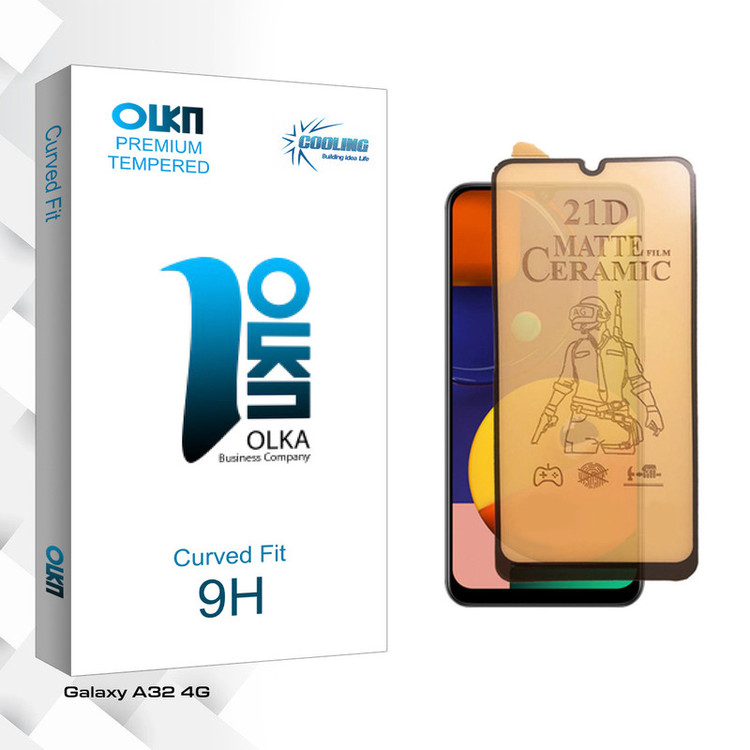محافظ صفحه نمایش سرامیکی مات کولینگ مدل Olka Glass مناسب برای گوشی موبایل سامسونگ Galaxy A32 4G
