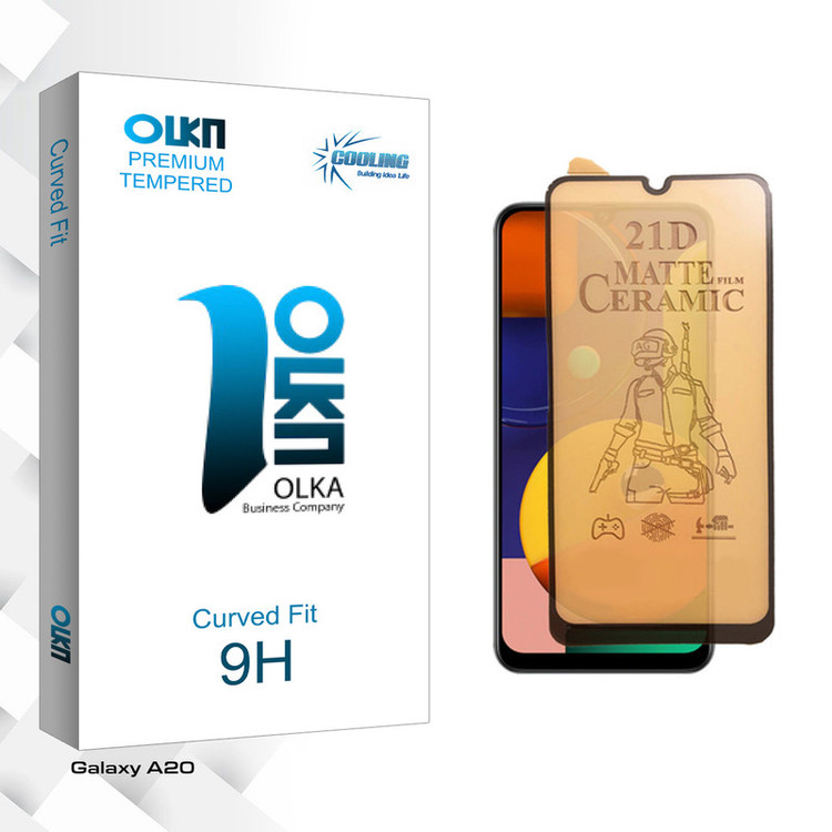 محافظ صفحه نمایش سرامیکی مات کولینگ مدل Olka Pro مناسب برای گوشی موبایل سامسونگ Galaxy A20