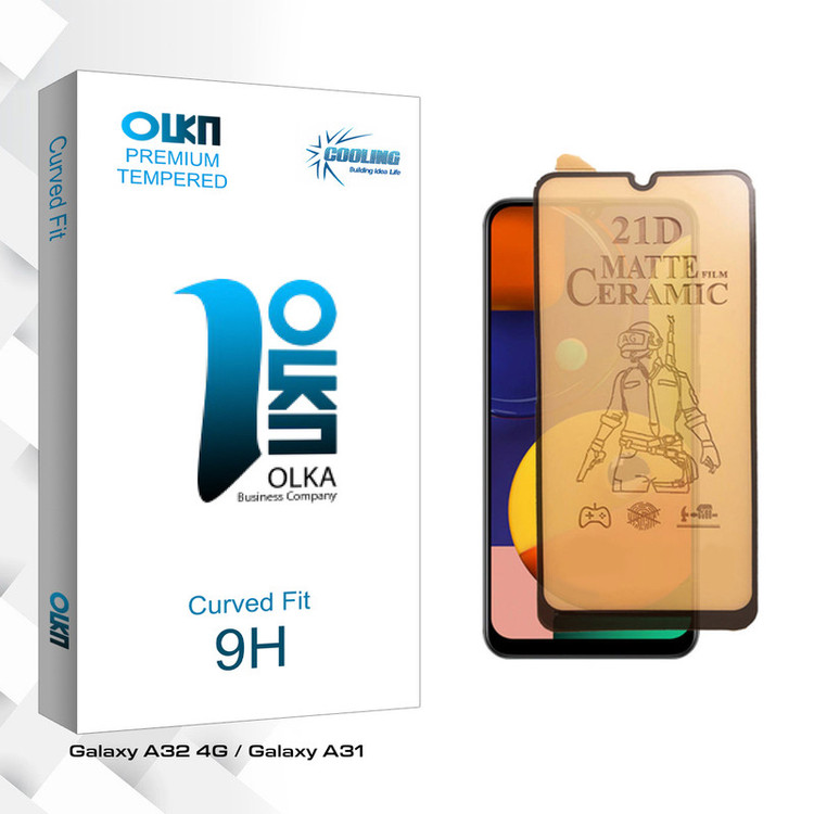 محافظ صفحه نمایش سرامیکی مات کولینگ مدل Olka Pro مناسب برای گوشی موبایل سامسونگ Galaxy A32 4G / Galaxy A31