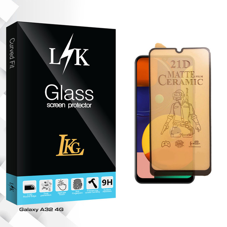محافظ صفحه نمایش سرامیکی مات ال کا جی مدل LK Glass مناسب برای گوشی موبایل سامسونگ Galaxy A32 4G