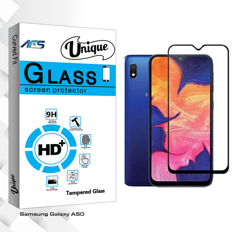 محافظ صفحه نمایش سرامیکی ای اف اس مدل Unique Glass مناسب برای گوشی موبایل سامسونگ Galaxy A50