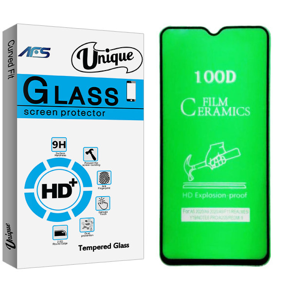 محافظ صفحه نمایش سرامیکی ای اف اس مدل Unique Glass مناسب برای گوشی موبایل سامسونگ Galaxy A10