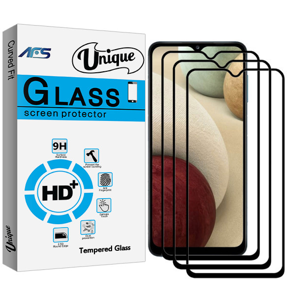 محافظ صفحه نمایش ای اف اس مدل Unique Glass مناسب برای گوشی موبایل سامسونگ A42 بسته سه عددی