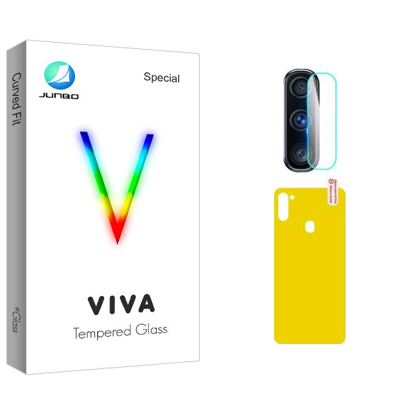 محافظ پشت گوشی جانبو مدل Viva Pro مناسب برای گوشی موبایل سامسونگ Galaxy M11 به همراه محافظ لنز گوشی