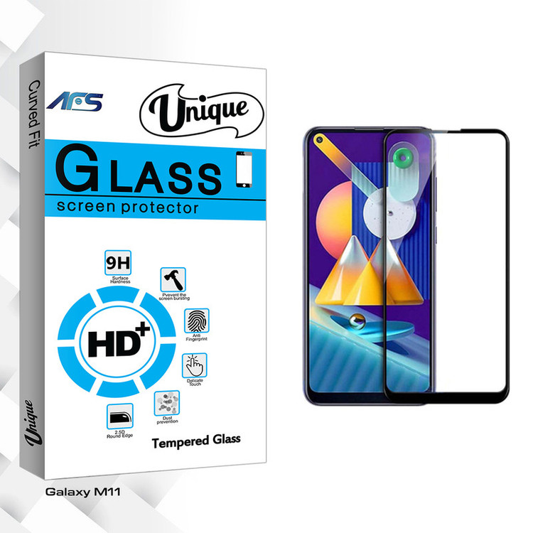 محافظ صفحه نمایش سرامیکی مات ای اف اس مدل Unique Glass مناسب برای گوشی موبایل سامسونگ Galaxy M11