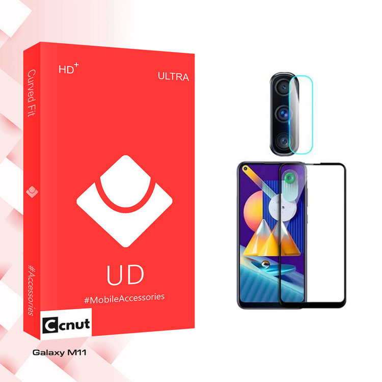محافظ صفحه نمایش سرامیکی شفاف کوکونات مدل UD Curve مناسب برای گوشی موبایل سامسونگ Galaxy M11 محافظ لنز گوشی