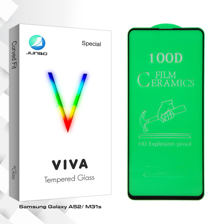محافظ صفحه نمایش سرامیکی جانبو مدل Viva Glass مناسب برای گوشی موبایل سامسونگ Galaxy A52/ M31s