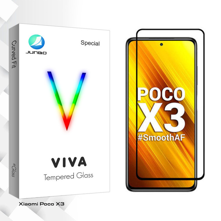 محافظ صفحه نمایش سرامیکی جانبو مدل Viva Glass مناسب برای گوشی موبایل شیائومی Poco X3