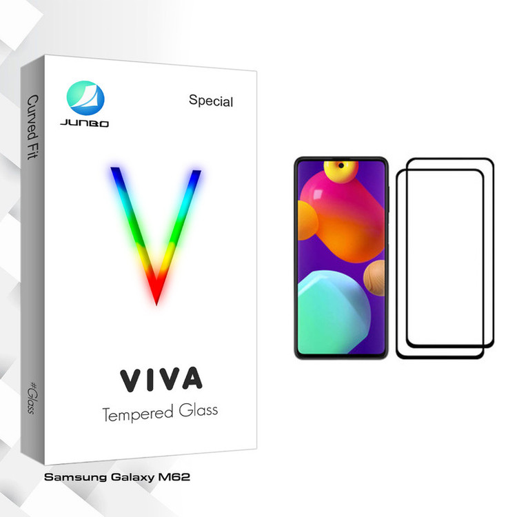 محافظ صفحه نمایش جانبو مدل Viva Glass مناسب برای گوشی موبایل سامسونگ Galaxy M62 بسته دو عددی