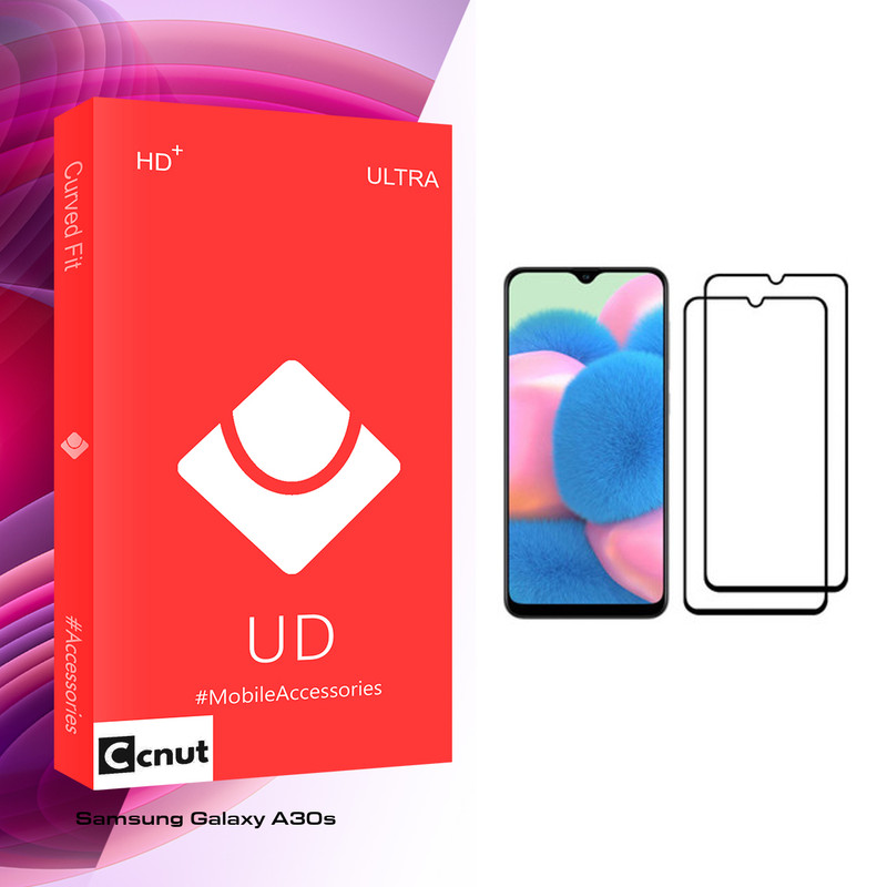 محافظ صفحه نمایش کوکونات مدل UD Glass مناسب برای گوشی موبایل سامسونگ Galaxy A30s بسته دو عددی