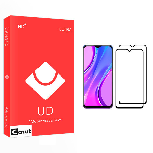 محافظ صفحه نمایش کوکونات مدل UD Glass مناسب برای گوشی موبایل شیائومی Redmi 9 بسته دو عددی