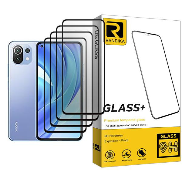 محافظ صفحه نمایش راندیکا مدل Randika Glass MIX004 مناسب برای گوشی موبایل شیائومی Mi 11 Lite بسته چهار عددی