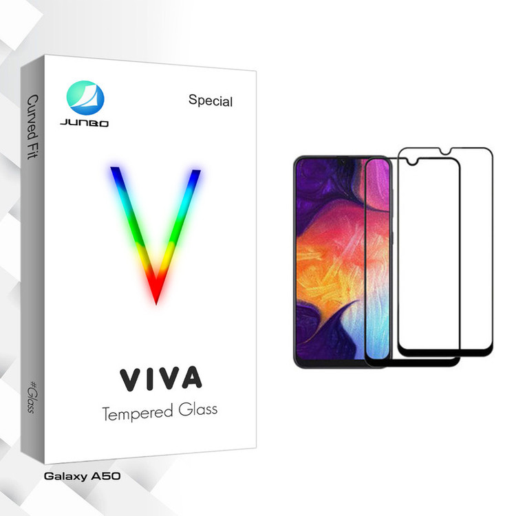 محافظ صفحه نمایش جانبو مدل Viva Glass مناسب برای گوشی موبایل سامسونگ Galaxy A50 بسته دو عددی