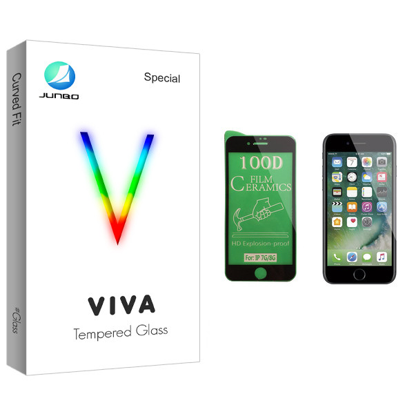محافظ صفحه نمایش سرامیکی جانبو مدل Viva Glass مناسب برای گوشی موبایل اپل iPhone 7