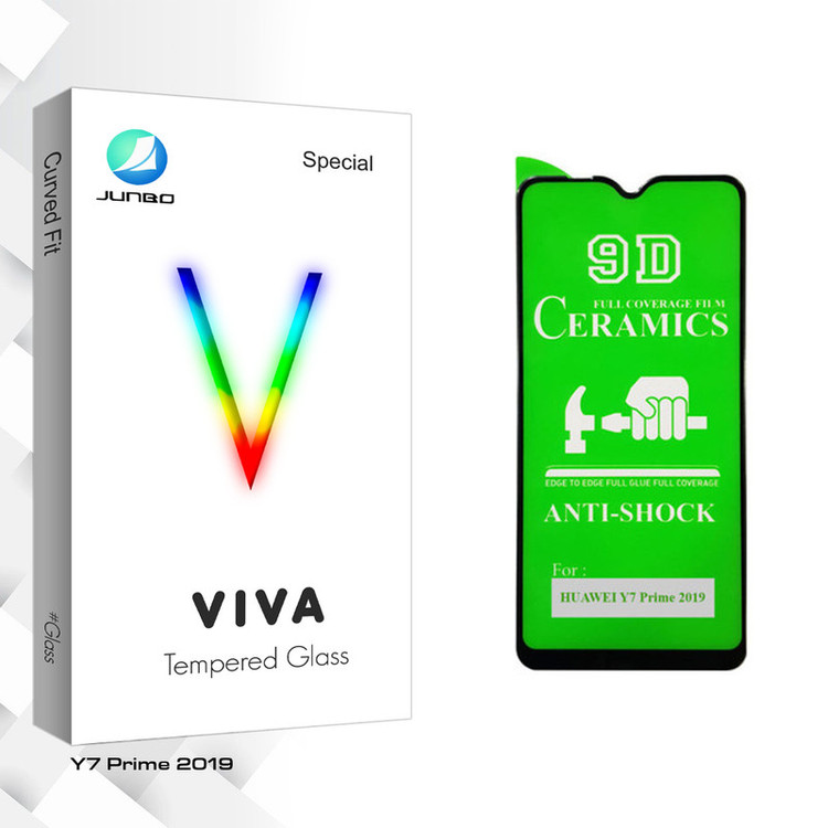 محافظ صفحه نمایش 9D جانبو مدل Viva Glass مناسب برای گوشی موبایل هوآوی Y7 Prime 2019
