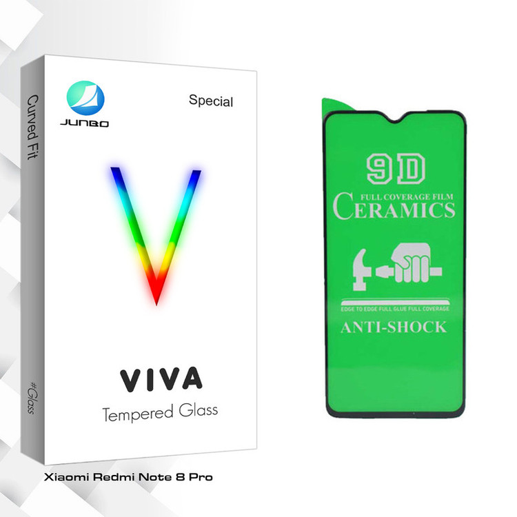 محافظ صفحه نمایش سرامیکی جانبو مدل Viva Glass مناسب برای گوشی موبایل شیائومی Redmi Note 8 Pro