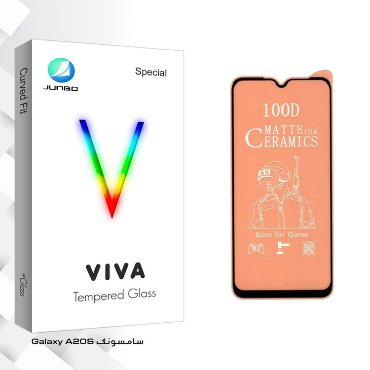 محاظ صفحه نمایش مات جانبو مدل Viva Glass مناسب برای گوشی موبایل سامسونگ Galaxy A20S
