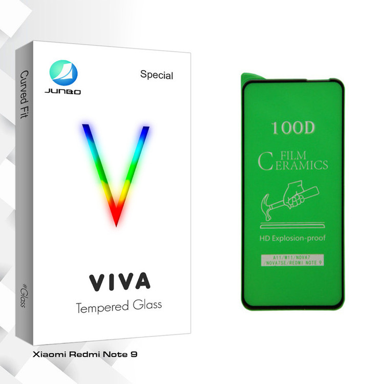 محافظ صفحه نمایش جانبو مدل Viva Glass مناسب برای گوشی موبایل شیائومی Redmi Note 9
