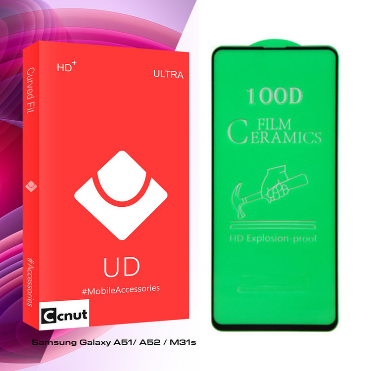 محافظ صفحه نمایش سرامیکی کوکونات مدل UD Glass مناسب برای گوشی موبایل سامسونگ Galaxy A51/ A52 / M31s