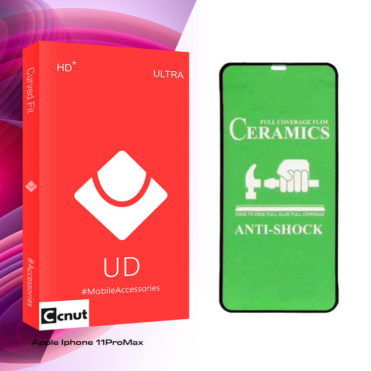 محافظ صفحه نمایش سرامیکی کوکونات مدل UD Glass مناسب برای گوشی موبایل اپل Iphone 11 Pro Max