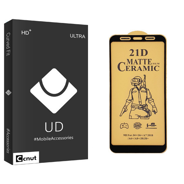 محافظ صفحه نمایش سرامیکی کوکونات مدل UD Black مناسب برای گوشی موبایل سامسونگ Galaxy J4 Plus