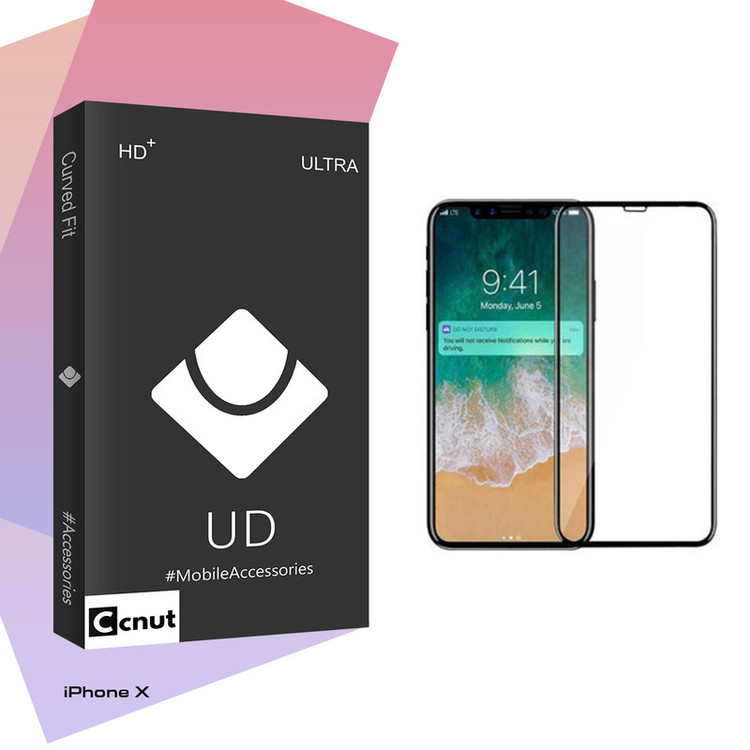 محافظ صفحه نمایش کوکونات مدل UD Black مناسب برای گوشی موبایل اپل iPhone X
