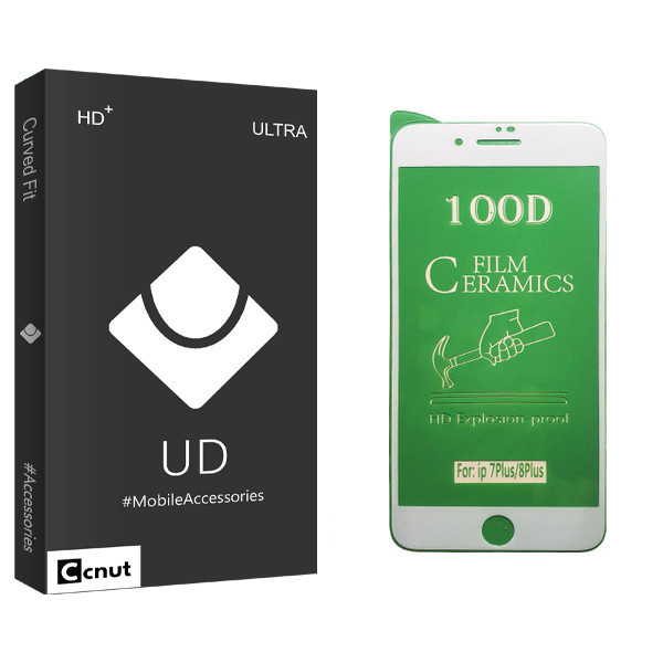 محافظ صفحه نمایش سرامیکی کوکونات مدل UD Black مناسب برای گوشی موبایل اپل iPhone 7 Plus