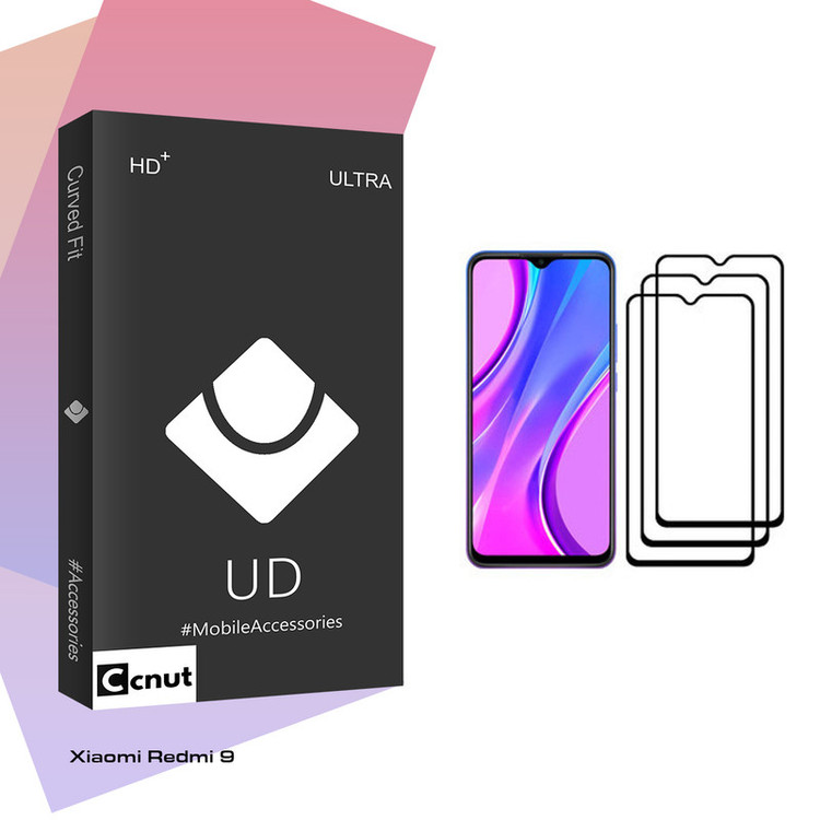 محافظ صفحه نمایش کوکونات مدل UD Black مناسب برای گوشی موبایل شیائومی Redmi 9 بسته سه عددی