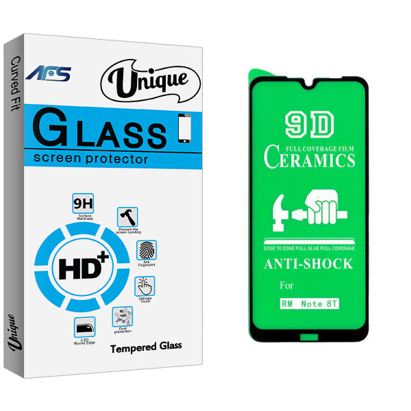 محافظ صفحه نمایش سرامیکی ای اف اس مدل Unique Glass مناسب برای گوشی موبایل شیائومی Redmi Note 8T