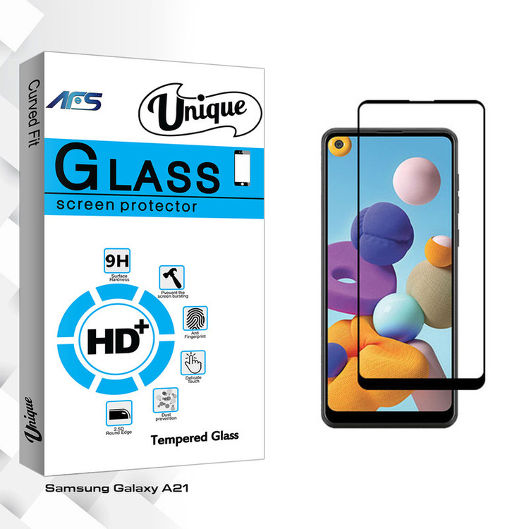 محافظ صفحه نمایش ای اف اس مدل Unique Glass مناسب برای گوشی موبایل سامسونگ Galaxy A21