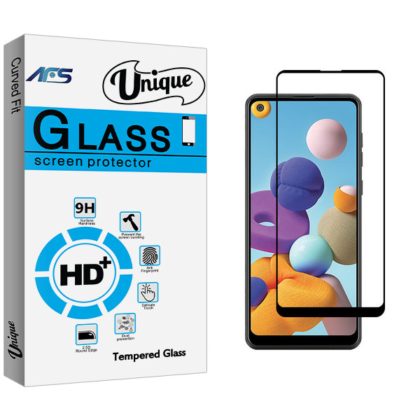 محافظ صفحه نمایش ای اف اس مدل Unique Glass مناسب برای گوشی موبایل سامسونگ Galaxy A21