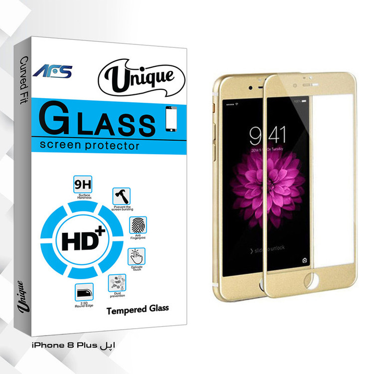 محافظ صفحه نمایش ای اف اس مدل Unique Glass مناسب برای گوشی موبایل اپل iPhone 8 Plus