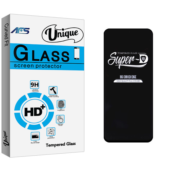 محافظ صفحه نمایش شیشه ای ای اف اس مدل Unique GlassSuper D مناسب برای گوشی موبایل شیائومی Note 9T