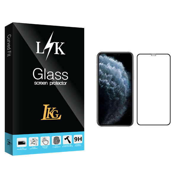محافظ صفحه نمایش ال کا جی مدل LK Glass مناسب برای گوشی موبایل اپل iPhone 11 Pro