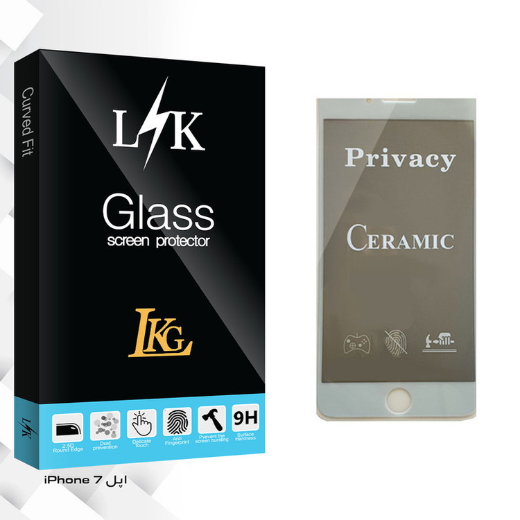 محافظ صفحه نمایش سرامیکی ال کا جی مدل LK Glass مناسب برای گوشی موبایل اپل iPhone 7