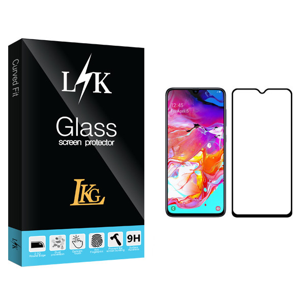 محافظ صفحه نمایش ال کا جی مدل LK Glass مناسب برای گوشی موبایل سامسونگ Galaxy A70